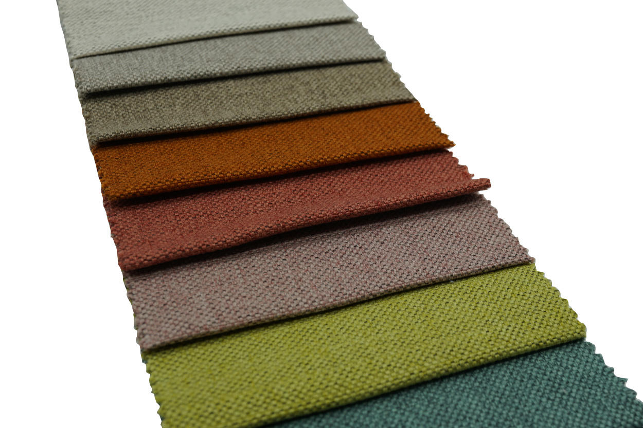 Linen Looks Plain Upholstery Fabric for Sofa Fabric