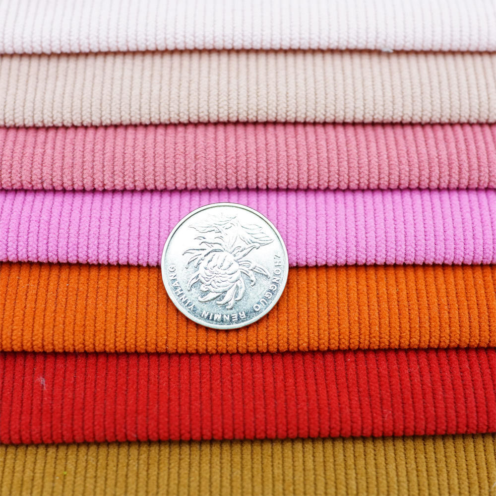 Low MOQ Wholesale None Elasticity wide wale corduroy cotton fabric for clothing