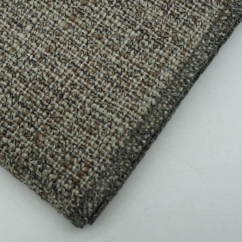 new beige  upholstery linen fabric for sofa and home textile