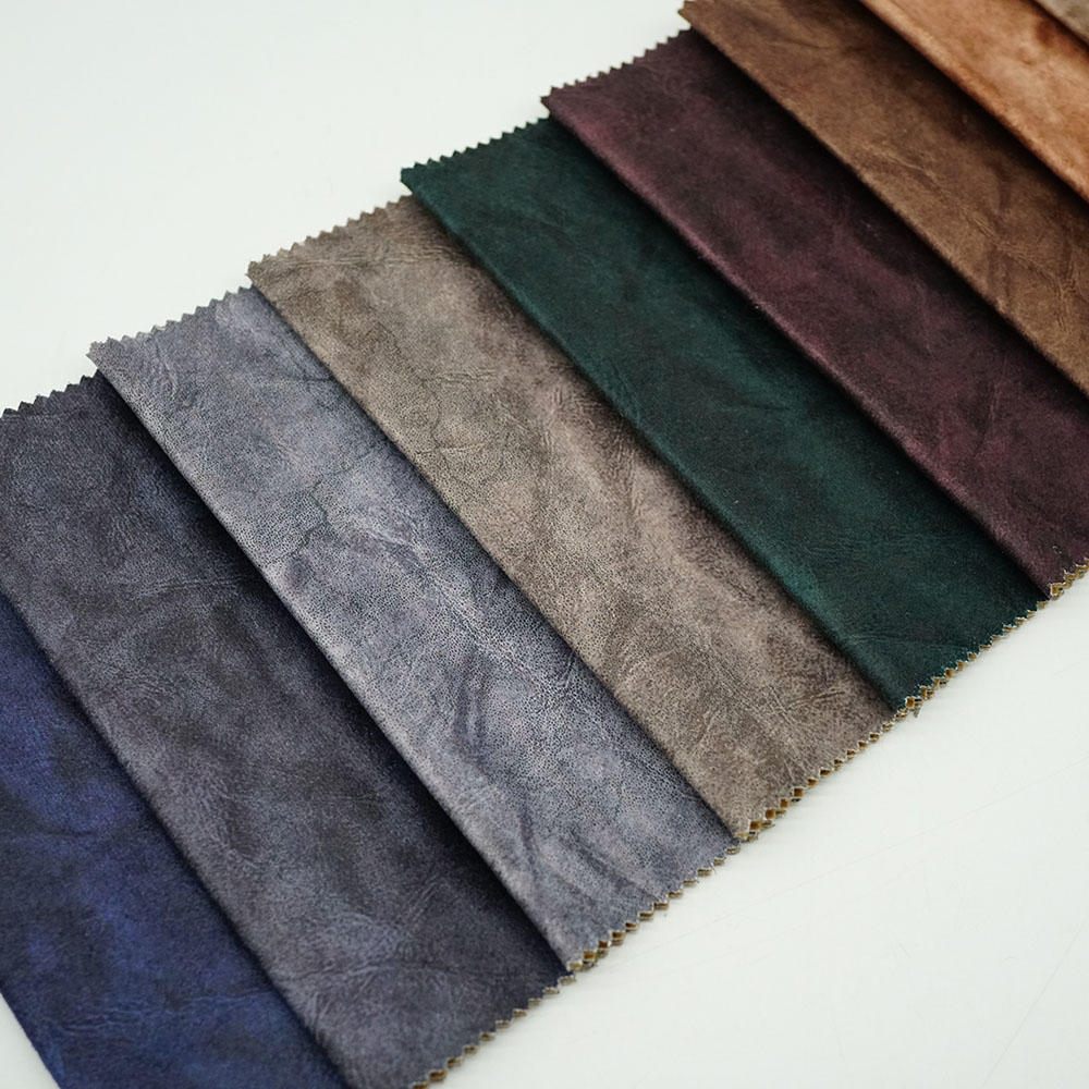 Upholstery bronzing printing velvet fabric
