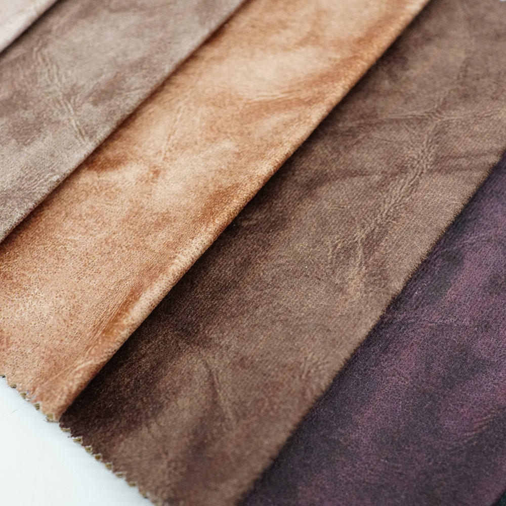 Upholstery bronzing printing velvet fabric