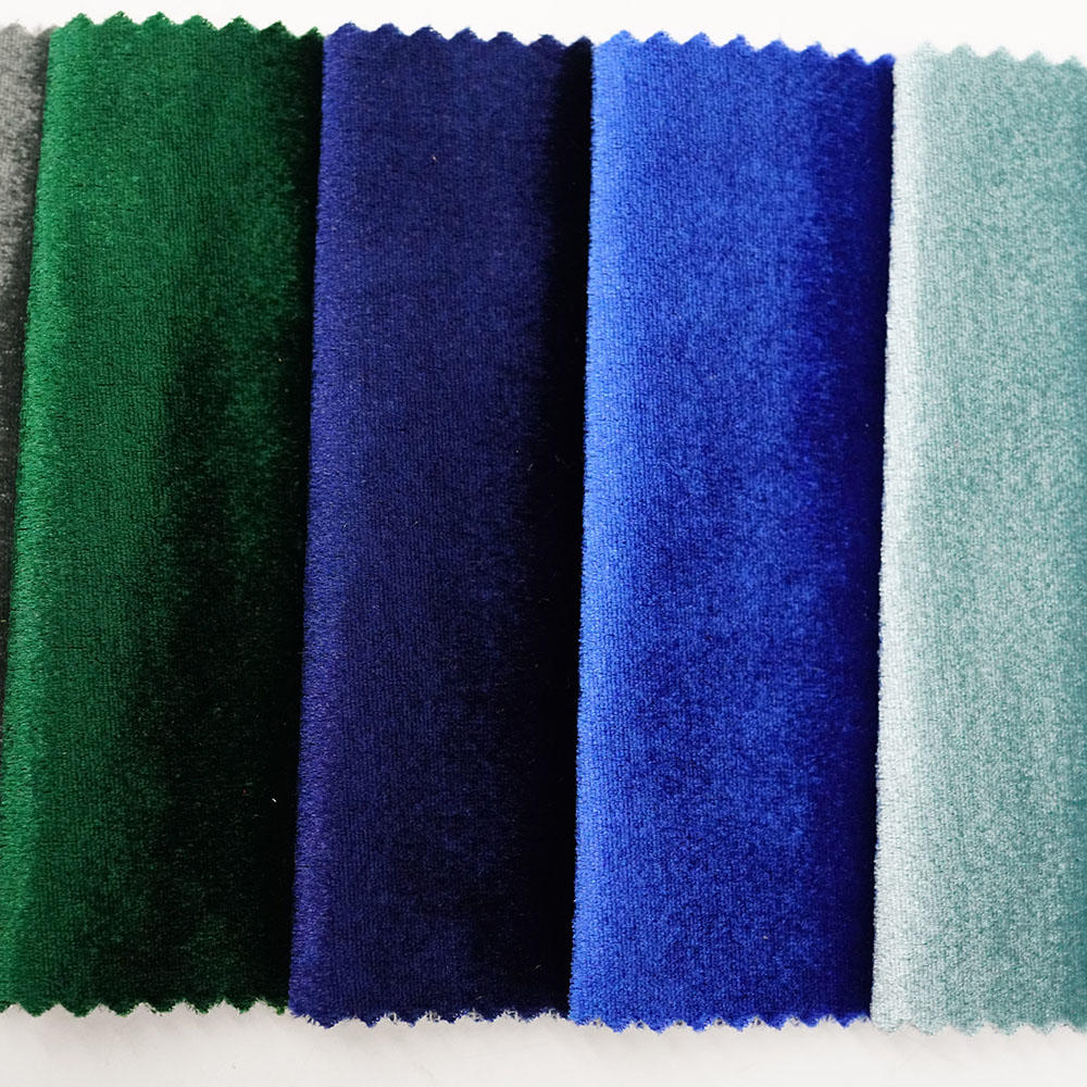 Multi-colors Velvet Polyester Knitted Sofa Fabric For Furniture Textile