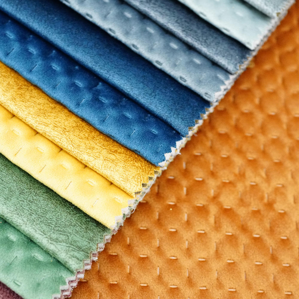 Velvet Sofa Fabric Upholstery With New Design Luxury 