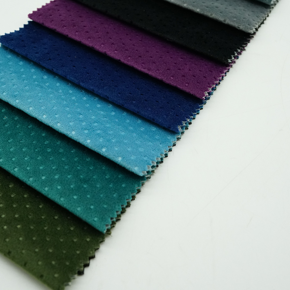 Soft and Comfortable Polyester Ultrasonic Holland Velvet Upholstery Fabric for Sofa and Curtain