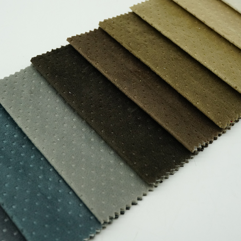Soft and Comfortable Polyester Ultrasonic Holland Velvet Upholstery Fabric for Sofa and Curtain