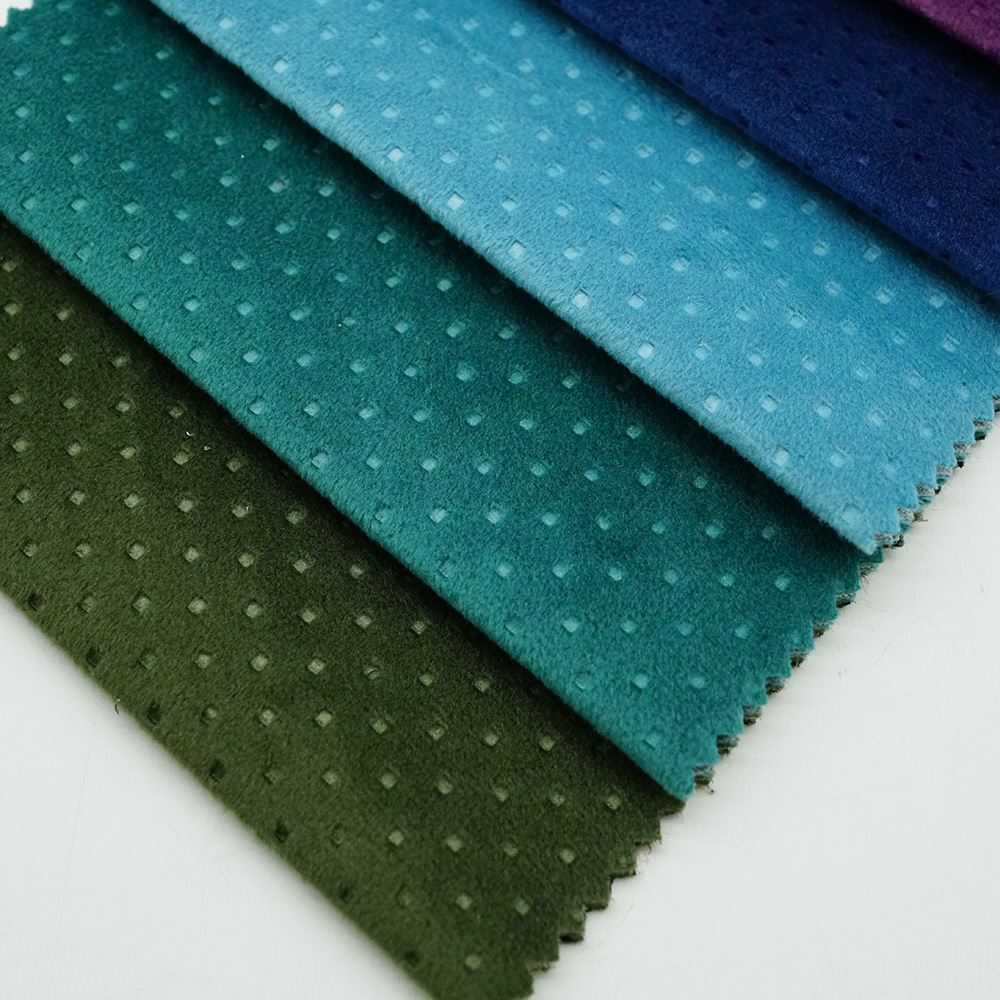 Soft and Comfortable Polyester Ultrasonic Holland Velvet Upholstery Fabric for Sofa and Curtain