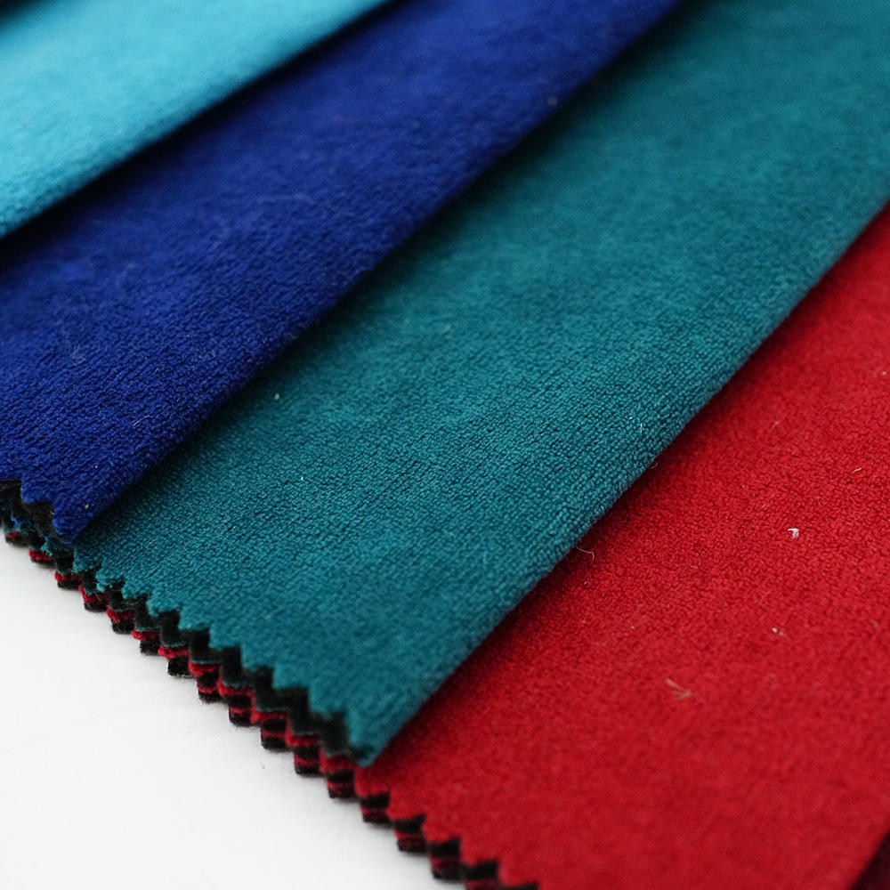 Solid Color 100% Polyester Fabric Velvet Material Home Textile for Upholstery Furniture Fabric