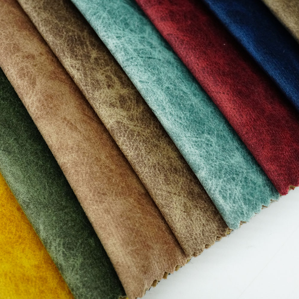 China Cheap velvet polyester upholstery fabric for sofa cover Cushion