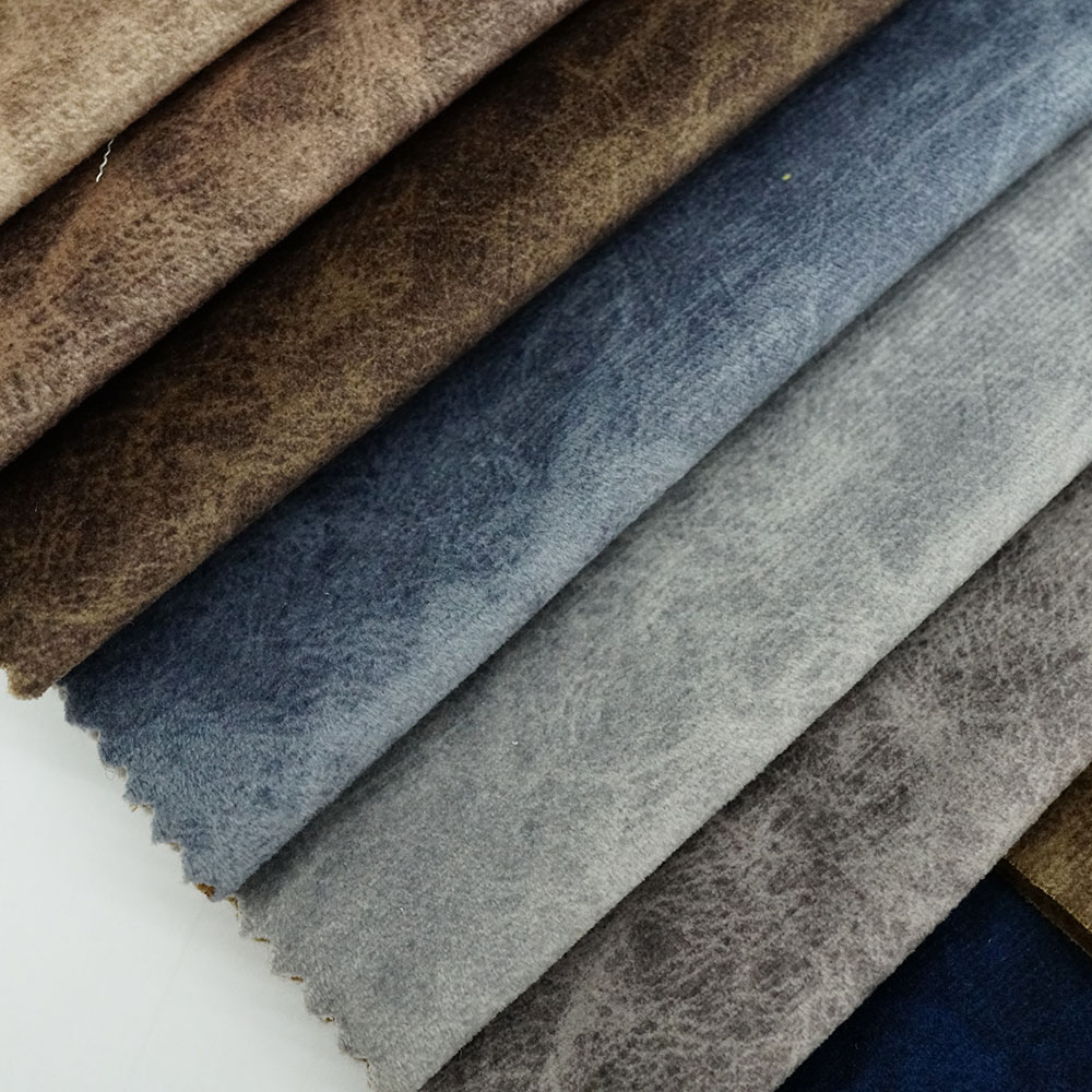 China Cheap velvet polyester upholstery fabric for sofa cover Cushion
