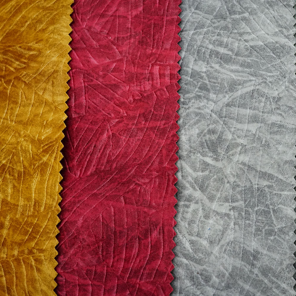 100% Polyester Embossed Designing Velvet Material Home Textiles Sofa Seat Cover Upholstery Fabric