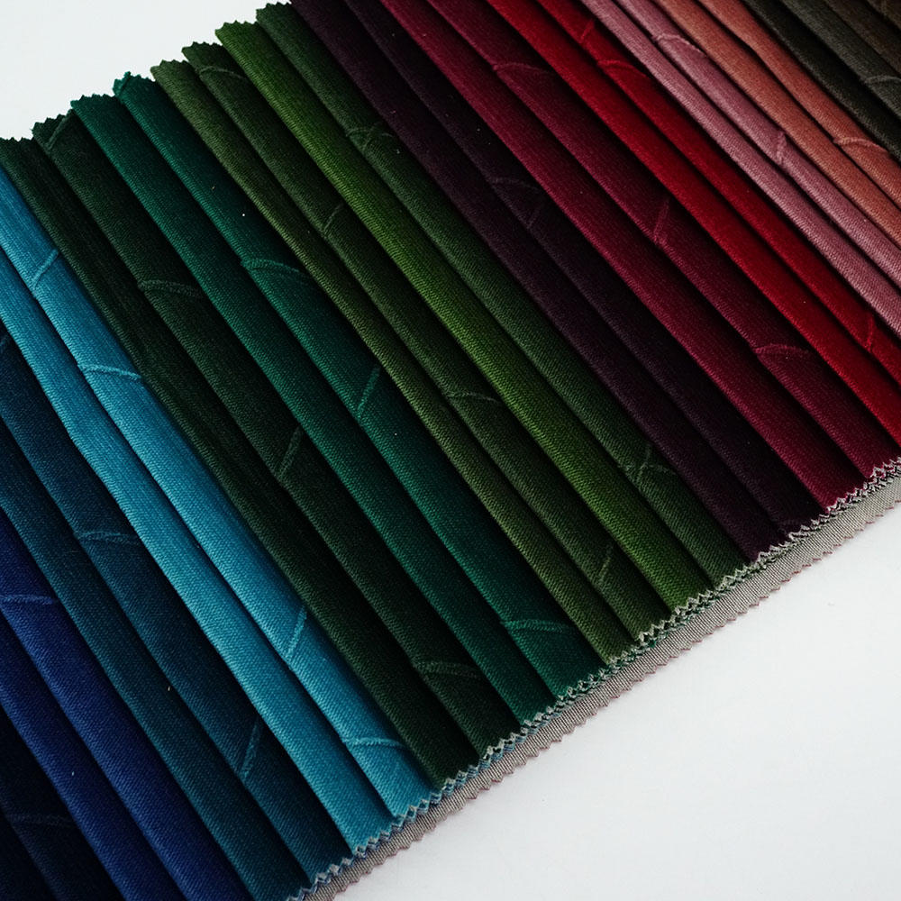 New 100% Polyster Plain Upholstery Sewing Fabrics Velvets Sofa