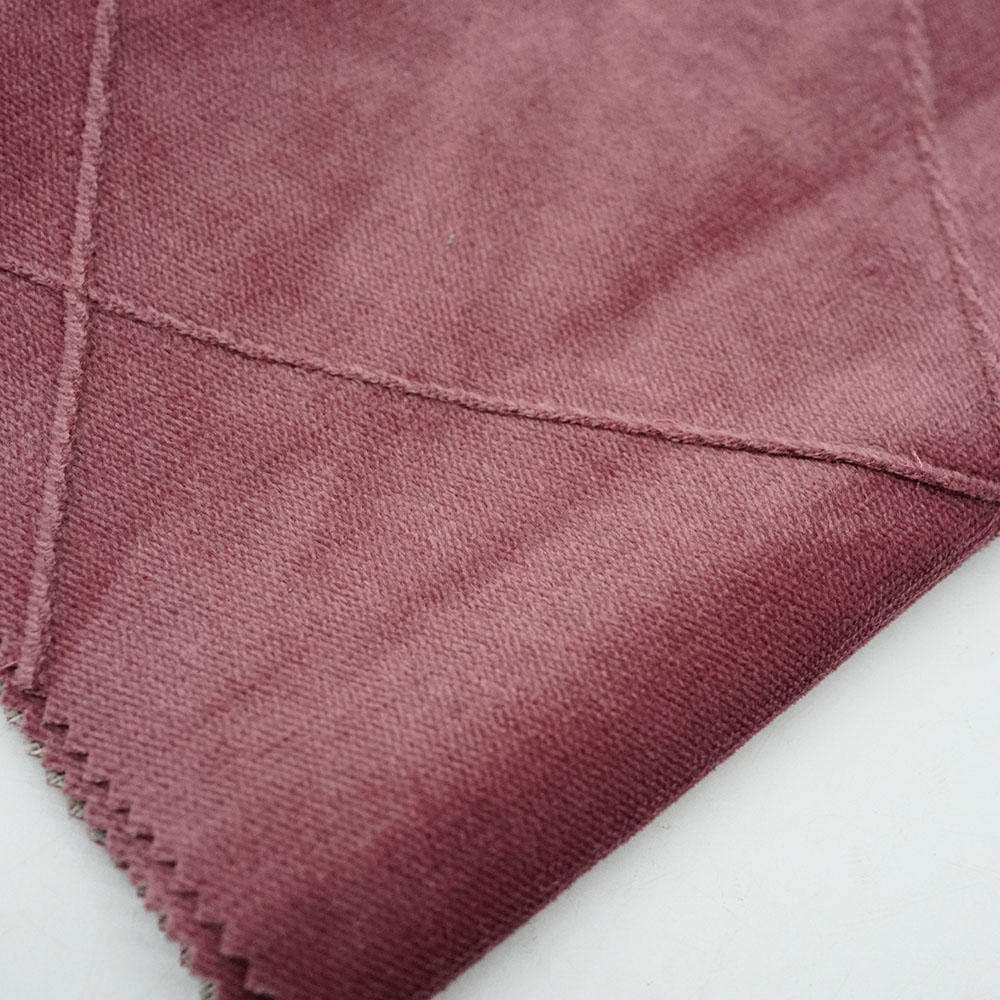 New 100% Polyster Plain Upholstery Sewing Fabrics Velvets Sofa