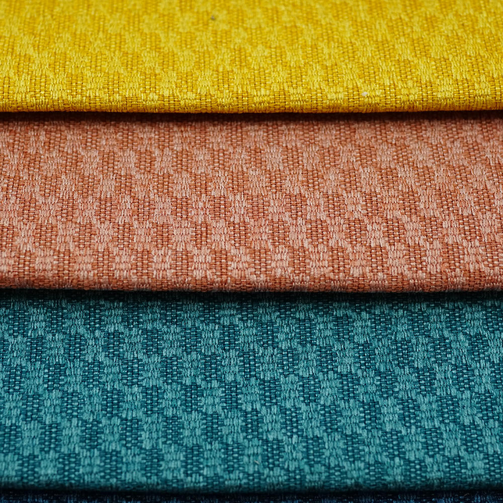 custom geometric upholstery linen fabric  for bed