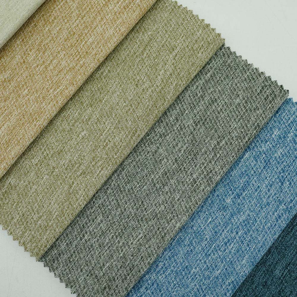 100% polyester linen fabric for upholstery