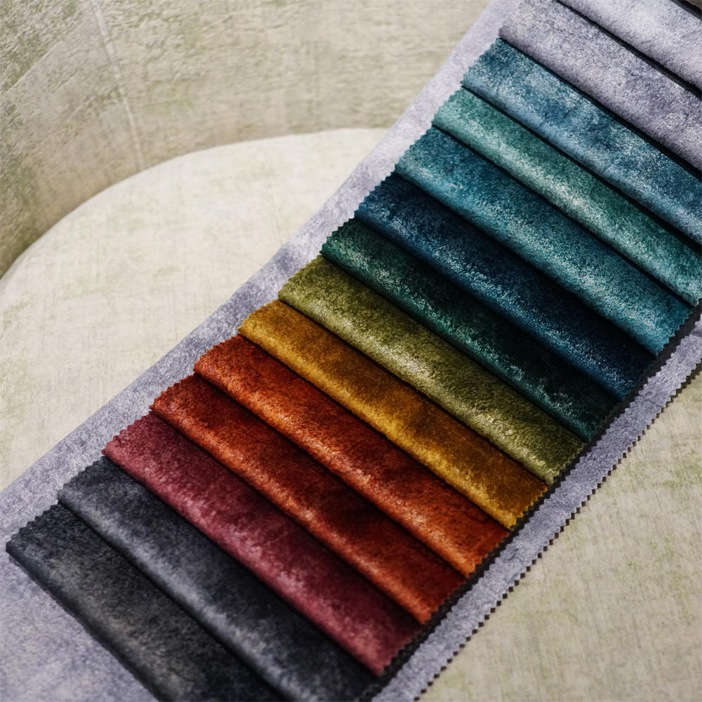 2022 Hot Selling Holland Velvet Sofa Fabric 100% Polyester 