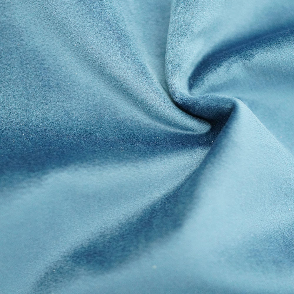 100% Polyester Dyed Holland Velvet Knitted Sofa Upholstery  Fabric 