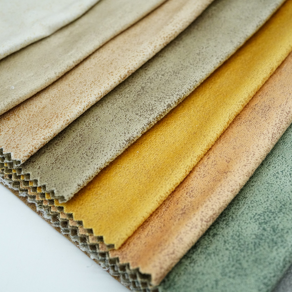 Matte Velvet Sofa Fabric Factory For Home Textile Upholstery