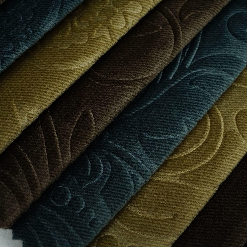 Flocked Velvet Jacquard Damask Fabric Upholstery Textile Manufacturer