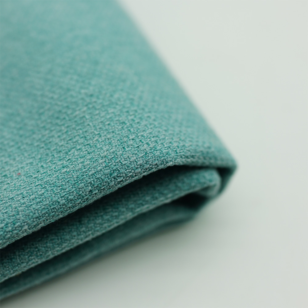 Manufacturer Wholesale Popular Good Quality Blue Faux Linen Upholstery Fabric