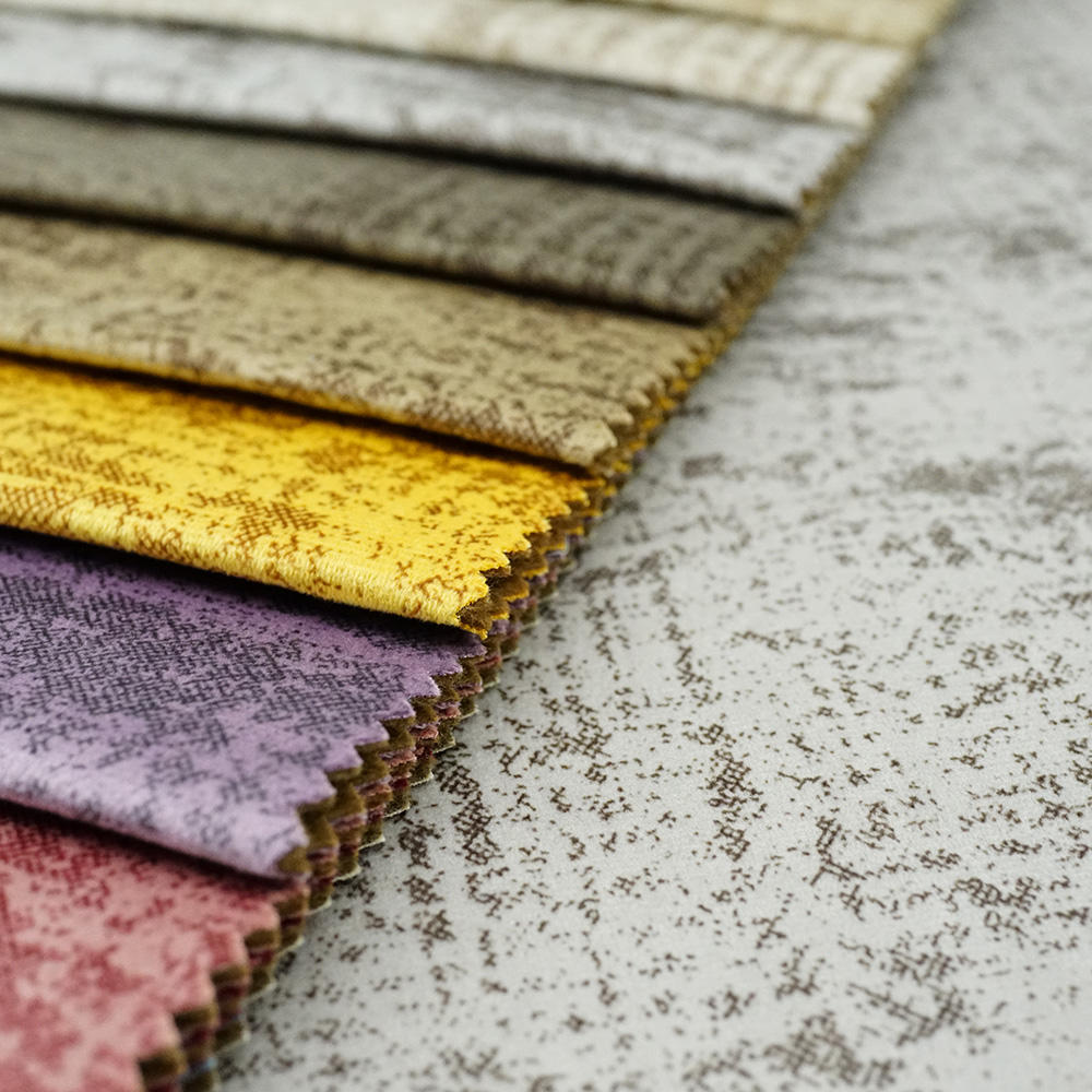 100% Polyester Super Soft Printing Holland Velvet Sofa Fabric For Furniture Textile 