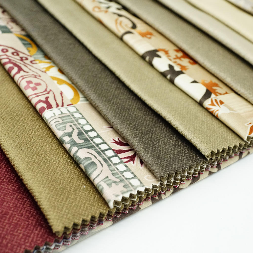Modern Upholstery Sofa Cover Fabric 100% Polyester Knitted Holland Velvet Fabric