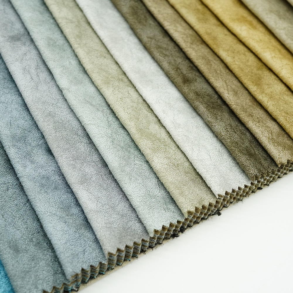  Sofa Fabric 100% Polyester Holland Velvet Upholstery Fabric Textile