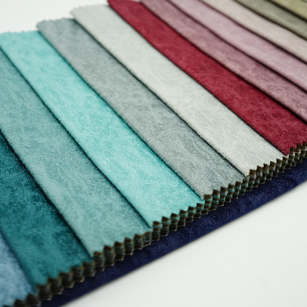 100% Polyester Textile Upholstery Sofa Velvet Fabric 