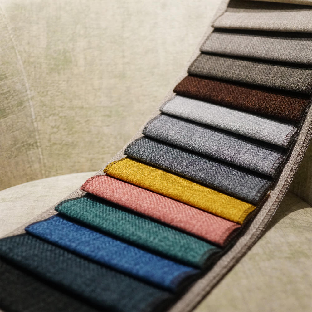 cheap upholstery fabric linen striped textured