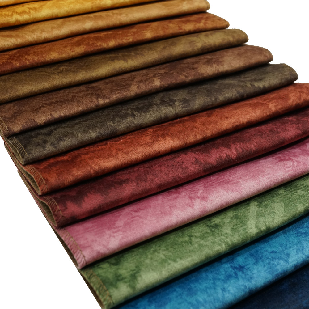  Fashion Sofa Upholstery Fabrics Polyester Velvet Fabric 
