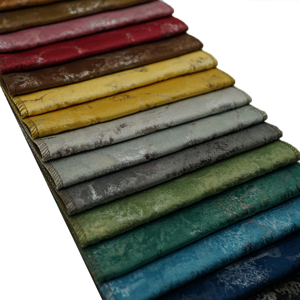  Fashion China Textile Upholstery Fabric 100% Polyester Bronzed VelvetFabrics