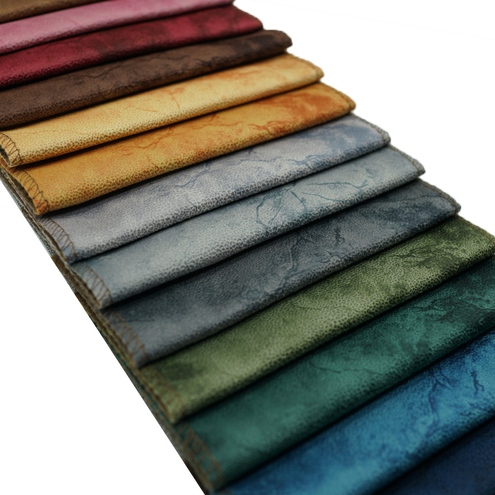 Printing Polyester Holland Velvet Fabric Sofa Furniture Upholstery Textiles 