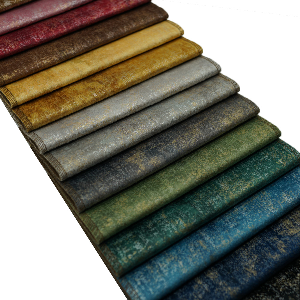 Modern Upholstery Sofa Cover Fabric 100% Polyester Knitted Holland Velvet Fabric