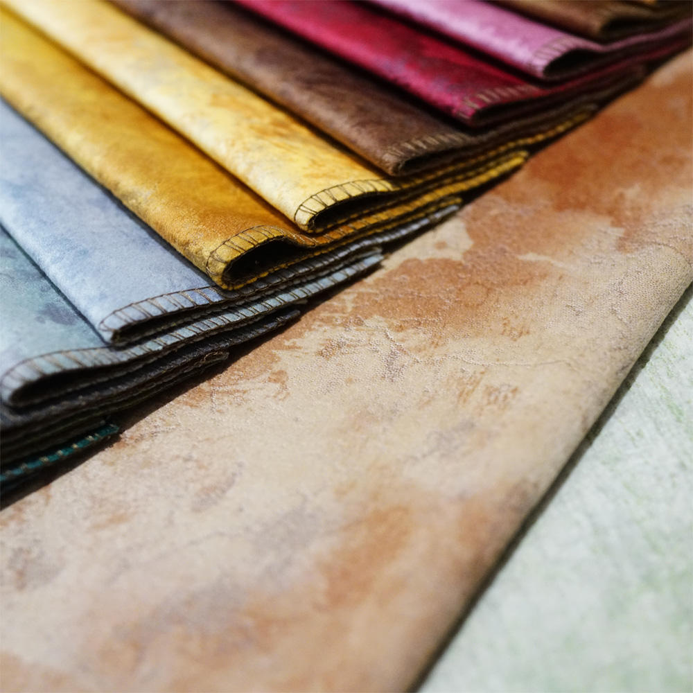Muti-color Bronzed Holland Velvet Fabrics For Sofa Furniture Materials 