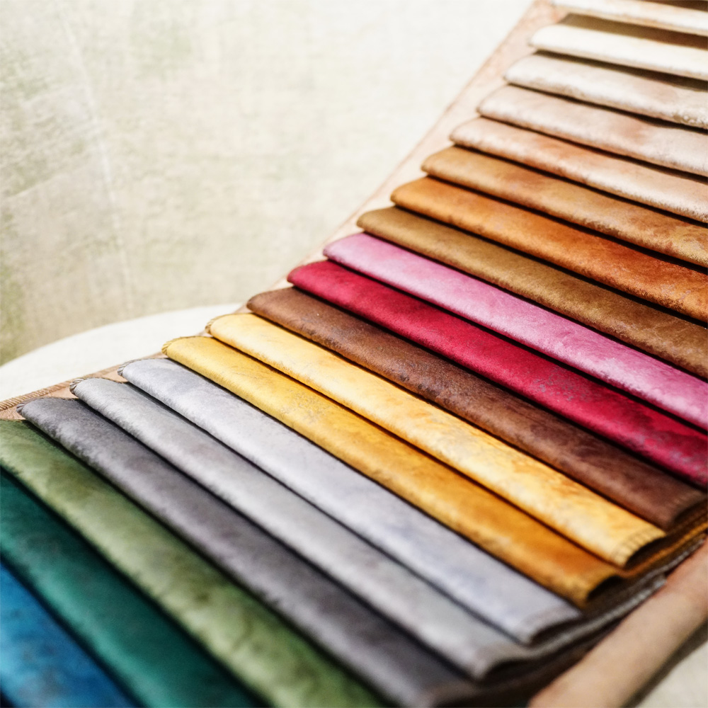 Muti-color Bronzed Holland Velvet Fabrics For Sofa Furniture Materials 
