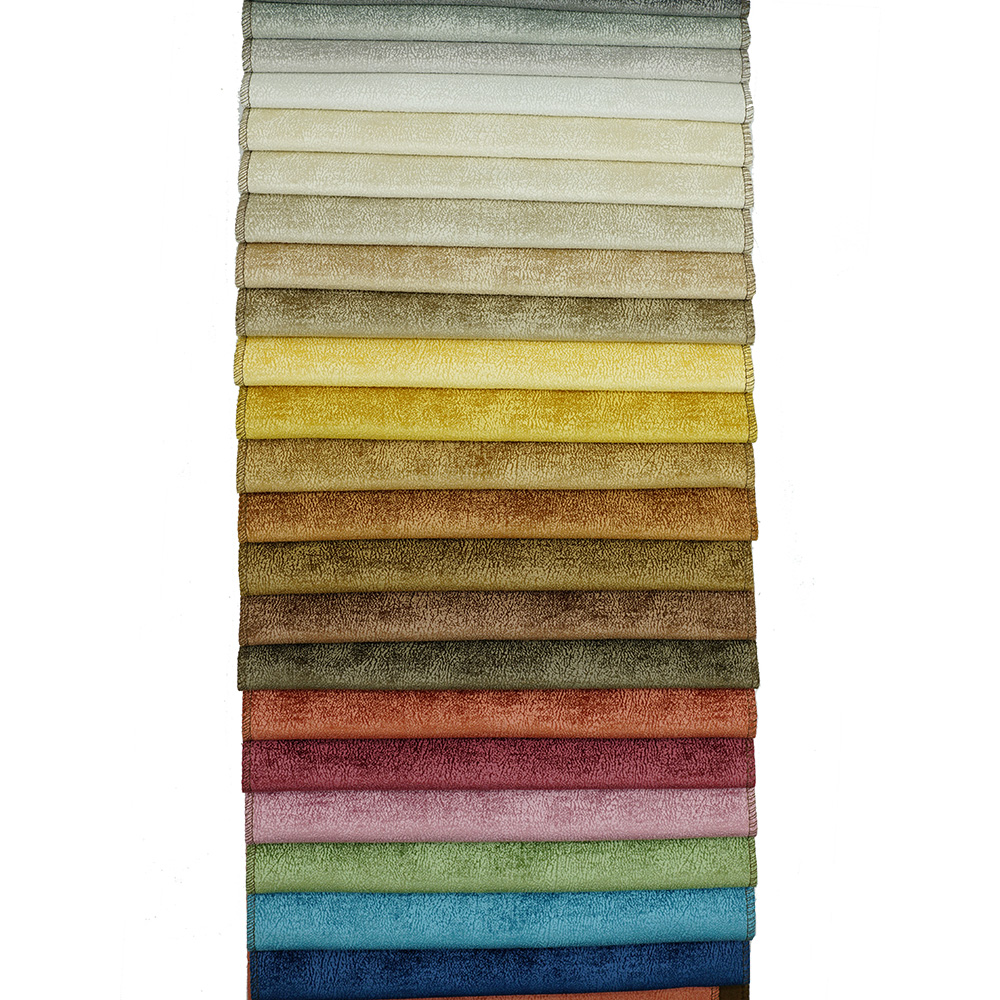 100% Polyester Dyed Holland Velvet Fabric For Sofa Furniture 
