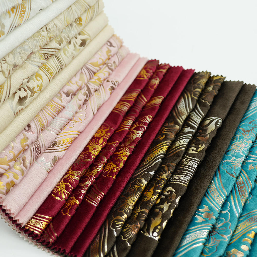 Printed Velvet Home Textile Nonwoven Fabric For Living Room Modern Upholstery Fabric