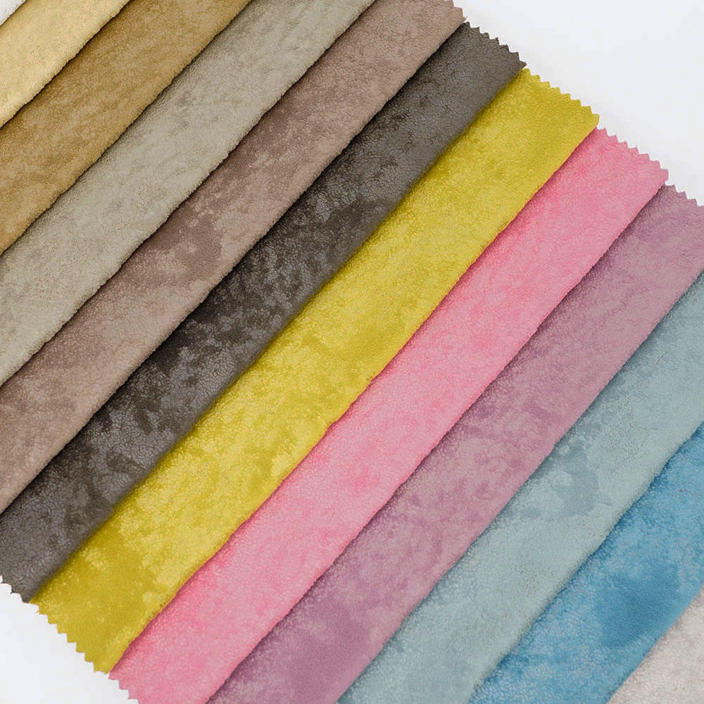 China Wholesale Home Textiles Modern Sofa Upholstery Fabric 100% Polyester Bronzing Fabrics
