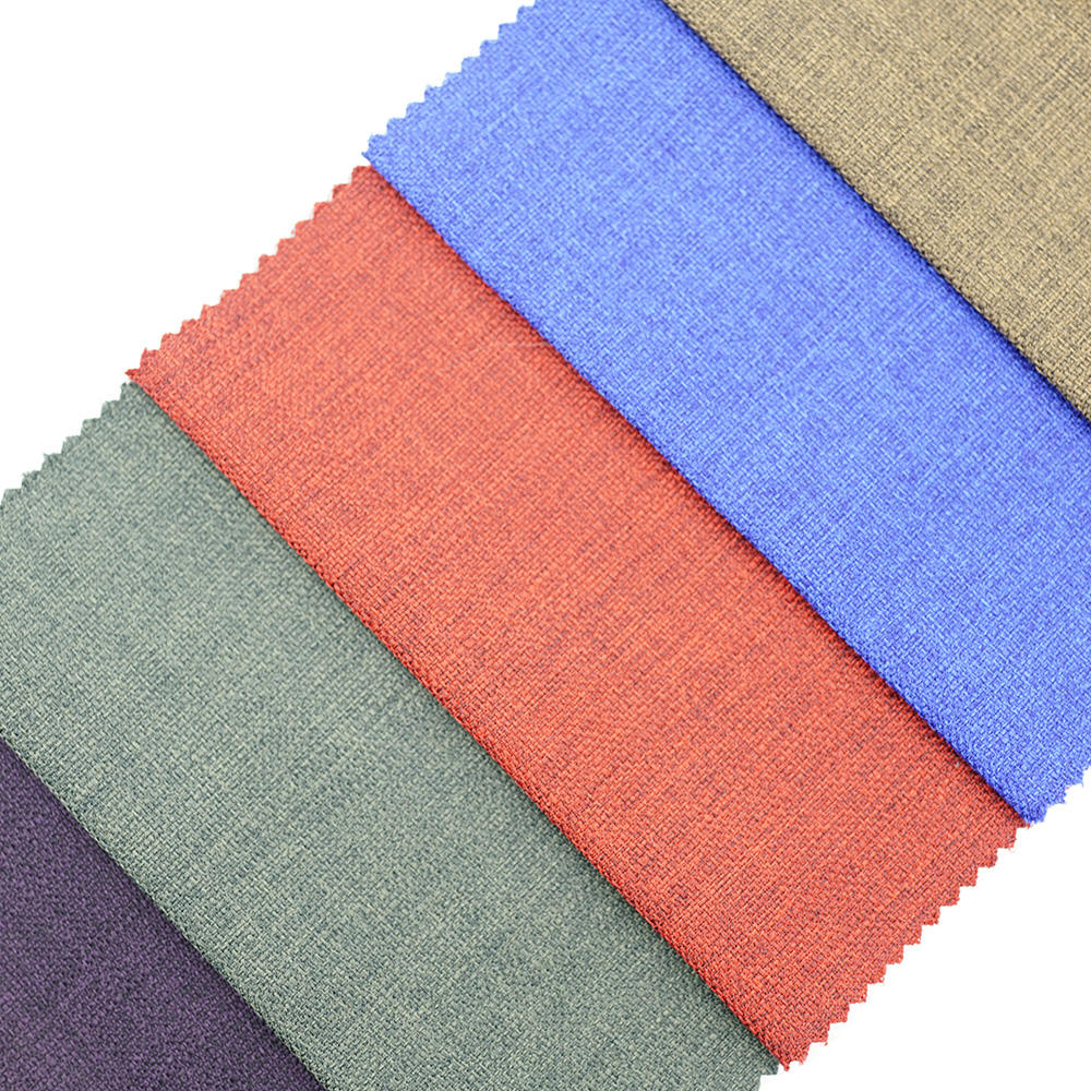 100% Polyester Knitted Backing Sample Linen Fabrics