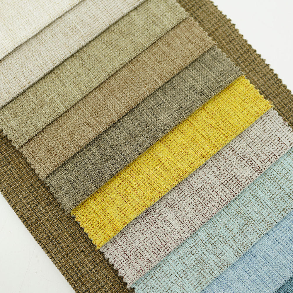 Breathable Multi-color Look Linen Fabric upholstery Fabric Wholesale For Sofa And Pillows Covers Fabric
