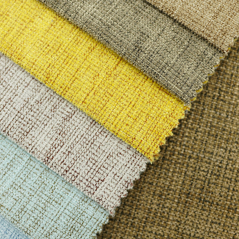 Breathable Multi-color Look Linen Fabric upholstery Fabric Wholesale For Sofa And Pillows Covers Fabric