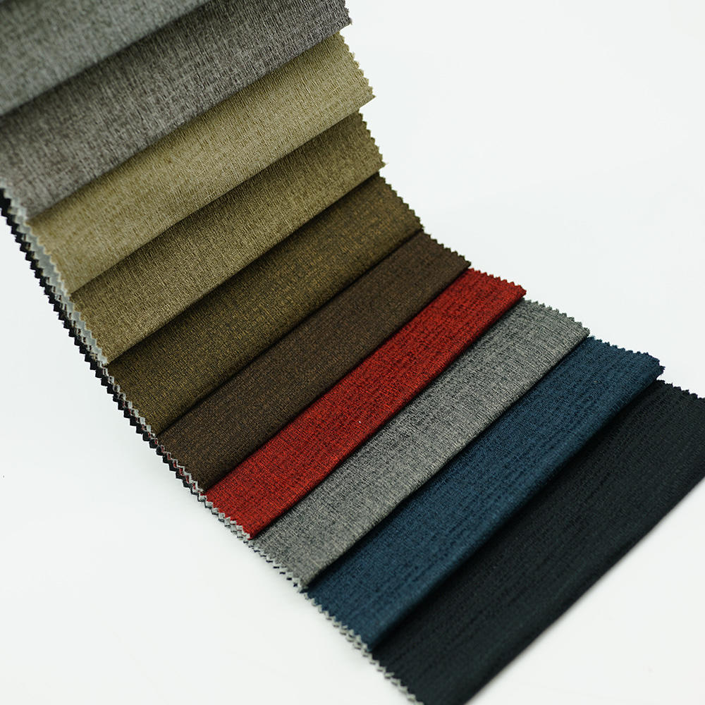 100% polyester felt upholstery nonwoven linen fabric for sofa