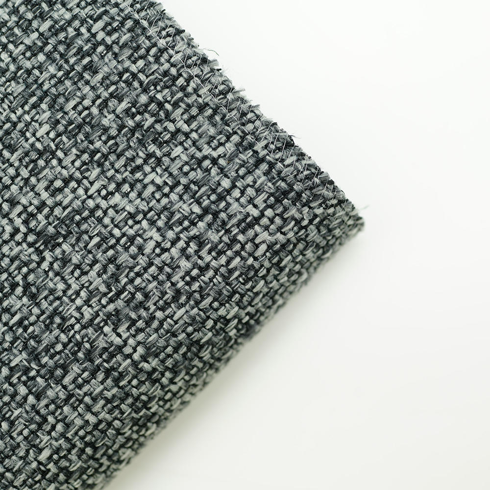 Custom Yarn Dyed 100% Polyester Decorative Upholstery Linen Fabrics