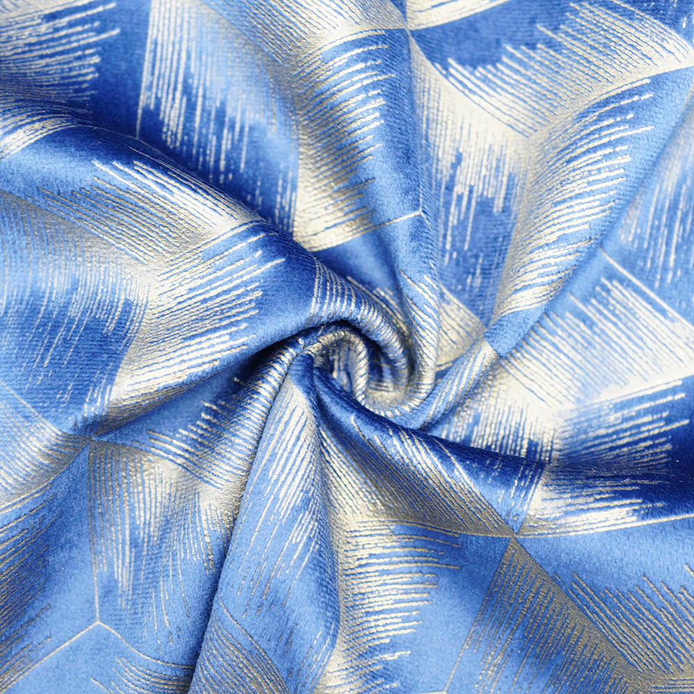 High Quality Holland Printing Bronzing Velvet Material Fabric From China Sofa Material Hometextile