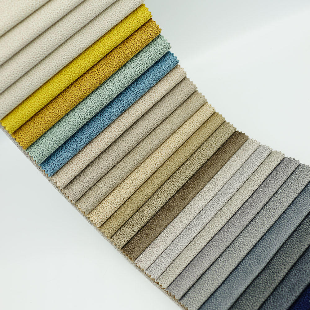 100% Polyester Knitting Upholstery Embossed Velvet Material Sofa Fabric