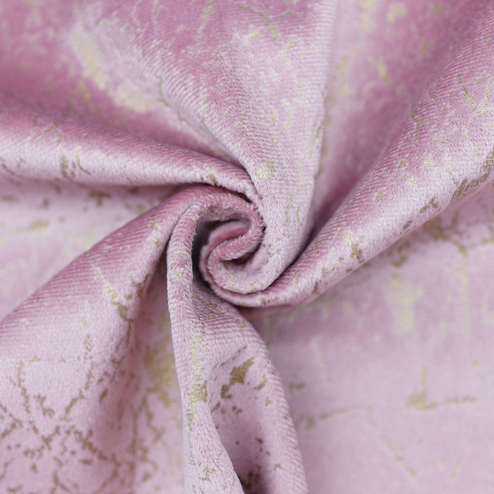 New Fashion Designing Curtain Fabric Bronzing Velvet Fabric For Living Room Upholstery Sofas