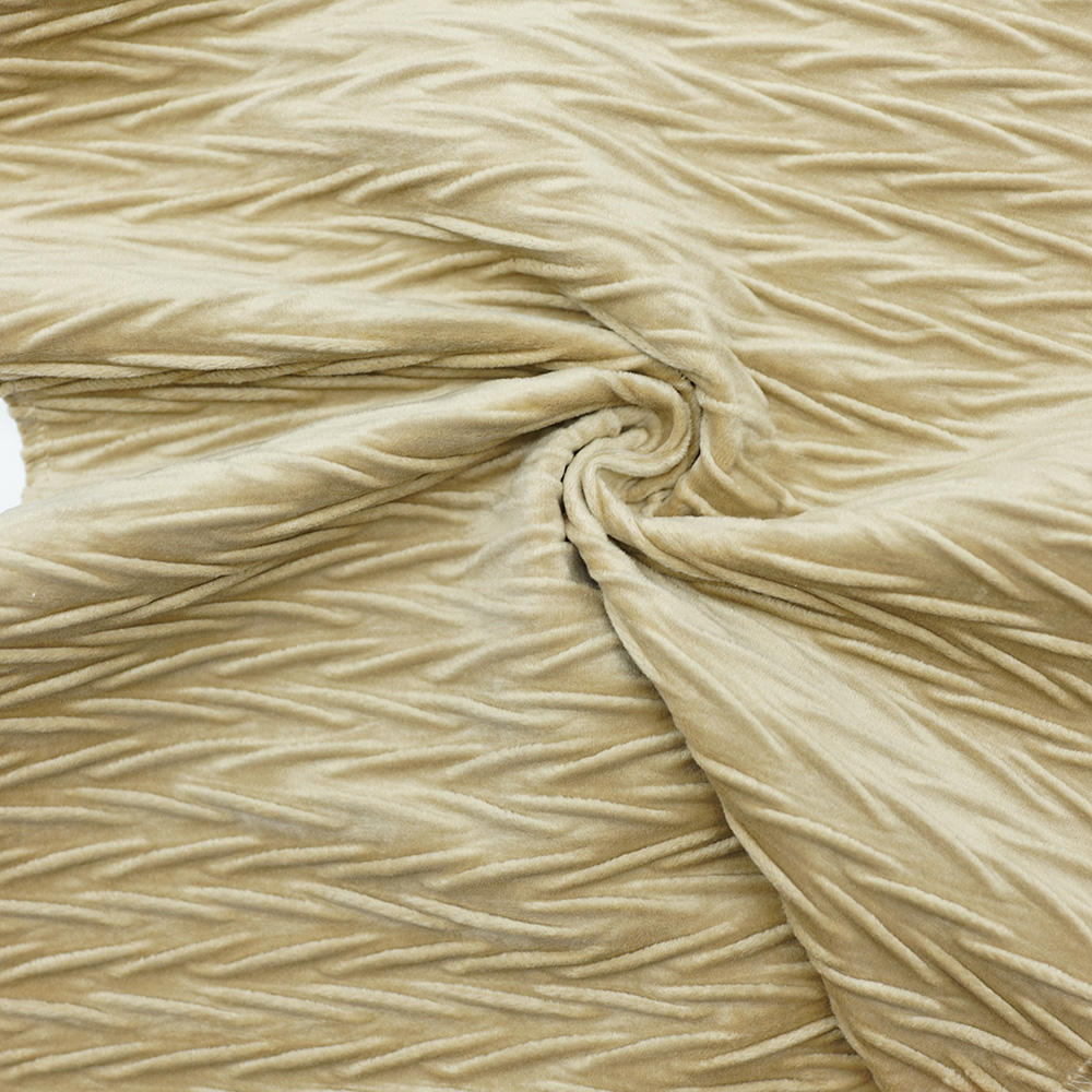 Latest Upholstery Pressed Crepe Velvet Fabric For Home