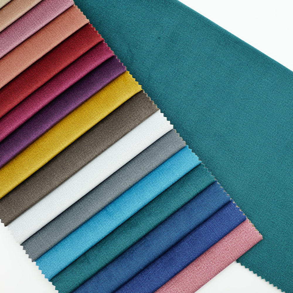 100% Polyester Velvet Fabric Sofa Upholstery Fabric For Living Room Sofa Furniture 