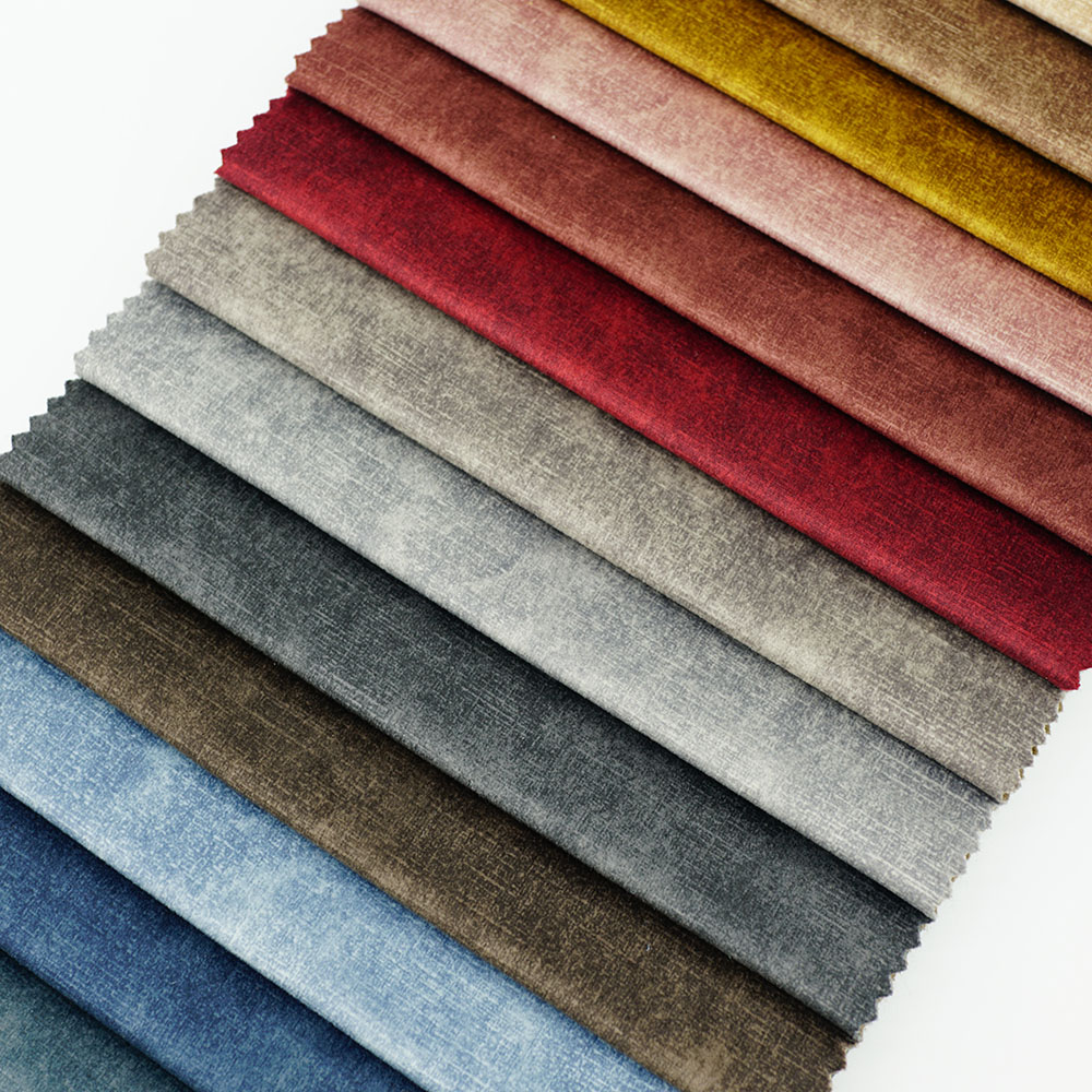 Custom Sofa Upholstery Fabrics Polyester Velvet Fabric For Sofas And Furniture Cover