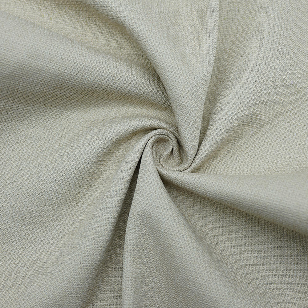 100% Polyester Linen look upholstery fabric for sofa  fabric