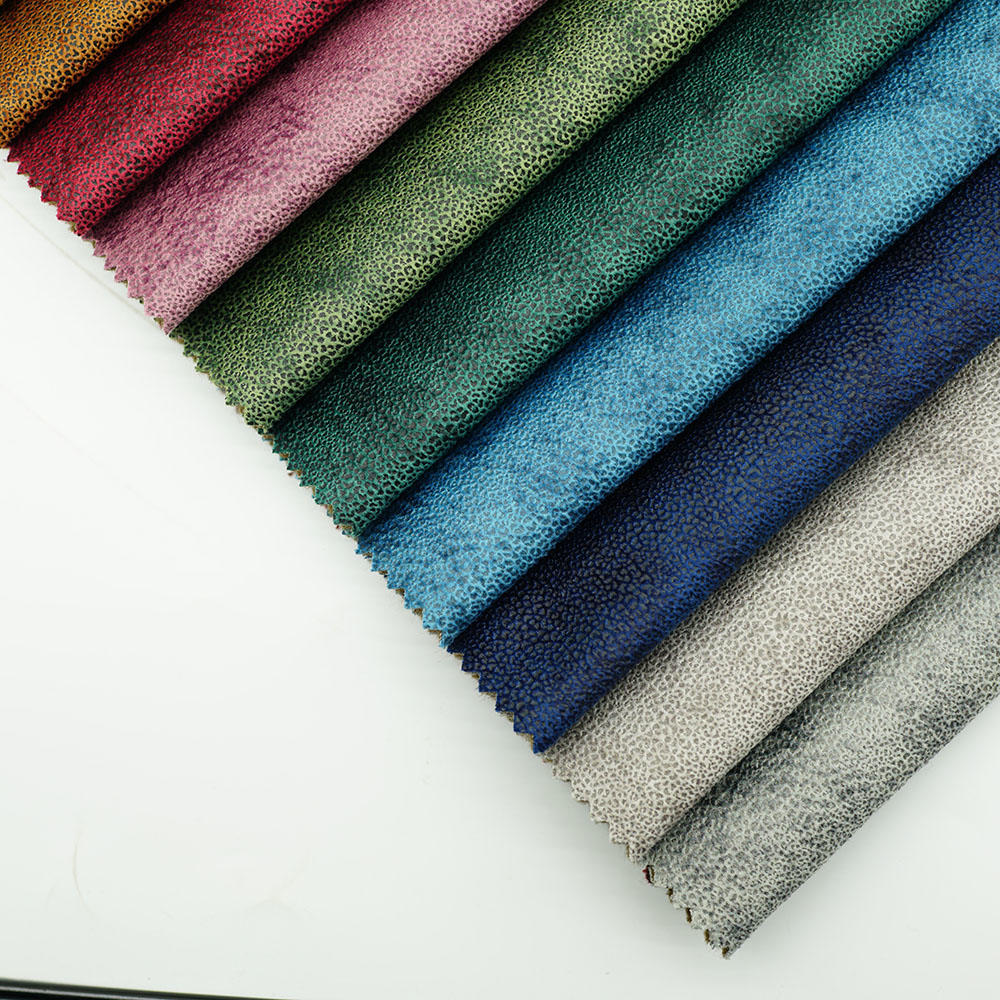 Luxury Custom Super Soft Polyester Upholstery Glue Embossed Velvet Fabric Textiles For Sofa Cover Cushion